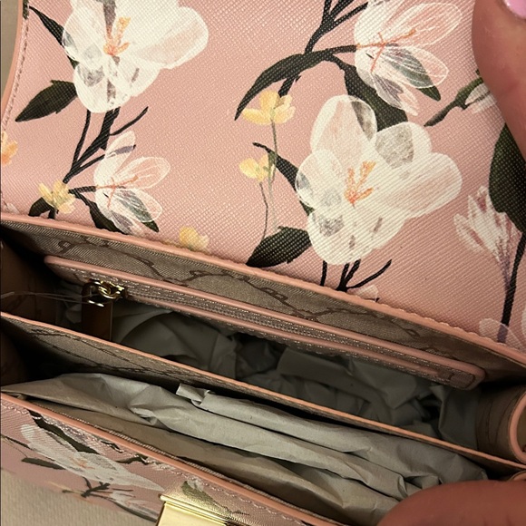 Ted Baker Pink and White Floral Mini Bag - Picture 3 of 5
